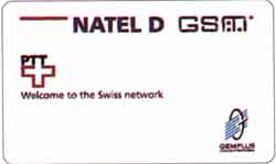 Carte Natel NA2 - dos