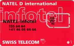 Carte Natel NA5 - dos