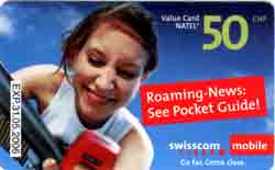 Carte recharge Natel RNA20 - face